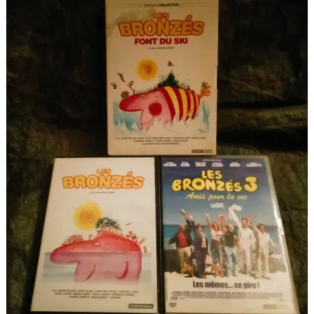 DVD Les Bronzés Pack Trilogie 3 Films Leconte Blanc Clavier Jugnot Balasko Lhermitte Lavanant