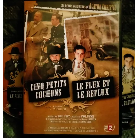 Cinq petits cochons + Le flux et le reflux  édition 2 films DVD Agatha Christie