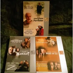 DVD Box Flix Pack 9 Films Connery Caine Stone Pitt L'homme qui voulut être roi