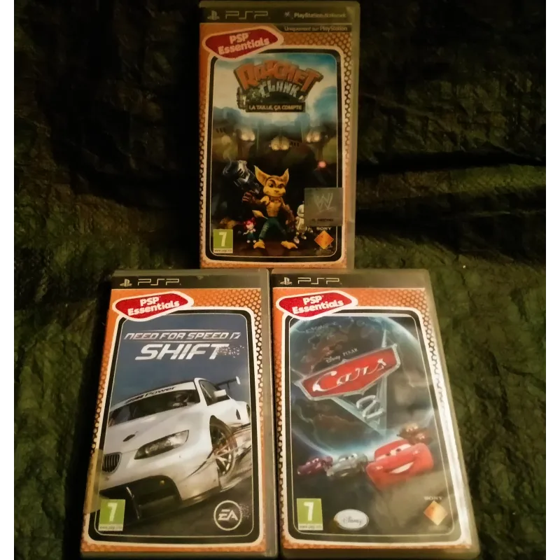 Pack 3 Jeux Video PSP à partir de 7 ans