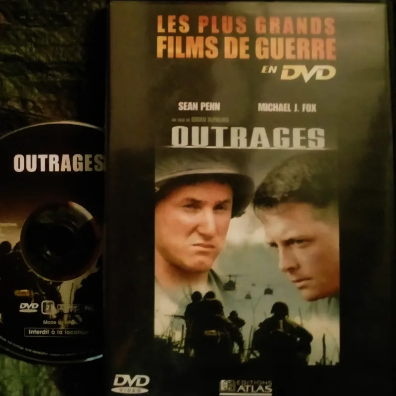 Outrages - Brian De Palma - Michael J. Fox - Sean Penn Film DVD 1989