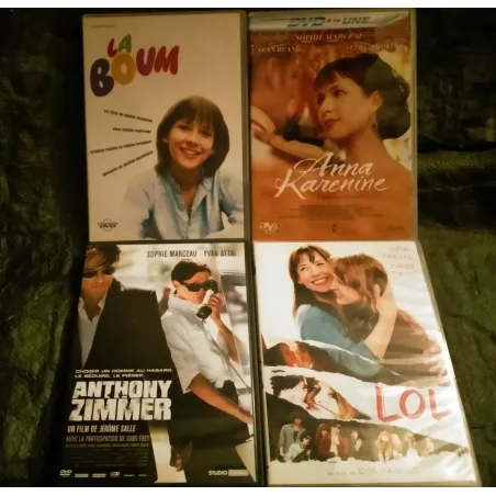 Sophie Marceau Pack 4 Films DVD Anna Karenine + La boum + Lol + Anthony Zimmer