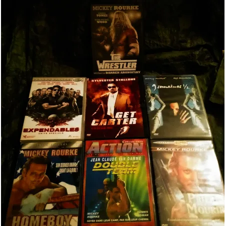 Mickey Rourke Pack 7 Films DVD 9 Semaine 1/2 - Double team - Expendables - Get carter - The Wresler