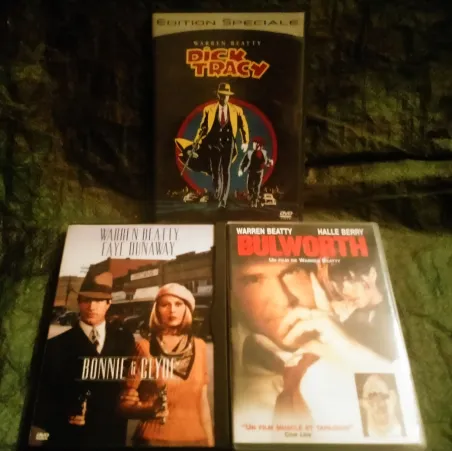 Warren Beatty Pack 3 Films DVD Bonnie and Clyde Dick Tracy Bulworth