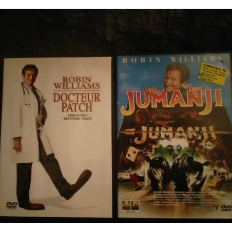 Robin Williams Pack 2 Films DVD Docteur Patch Jumanji