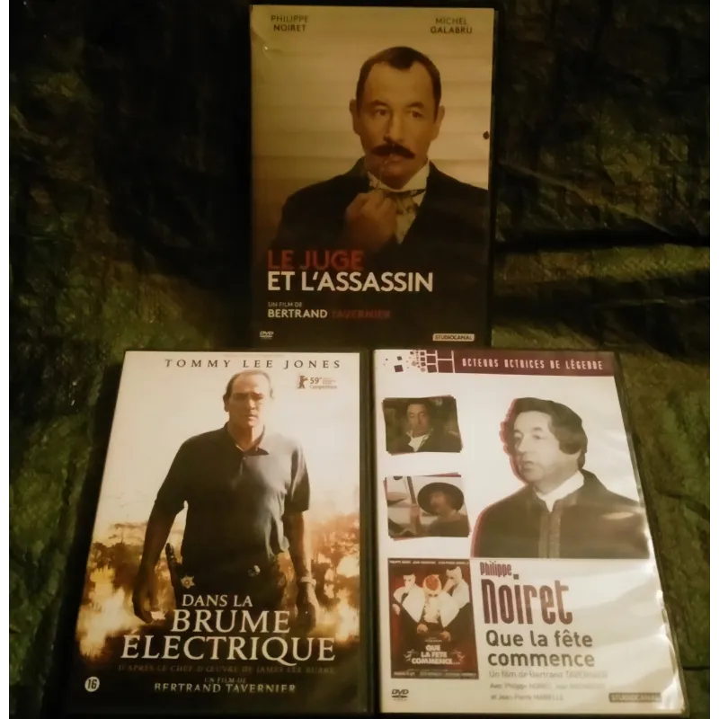 Bertrand Tavernier Pack 3 Films DVD Que la fête commence Le juge et l'assassin Dans la brume électrique