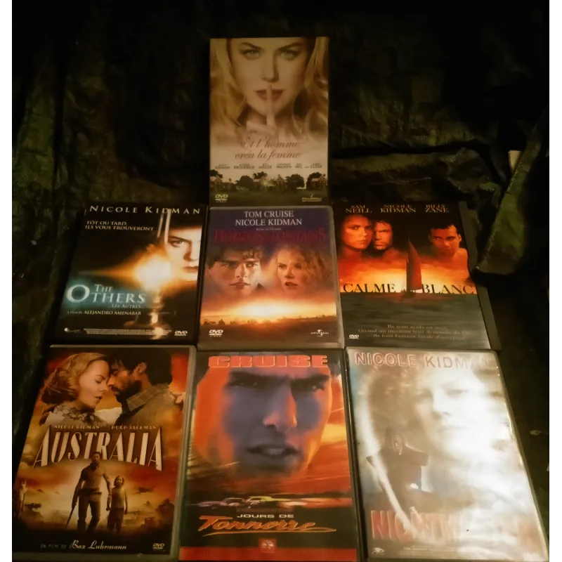 Nicole Kidman Pack 7 Films DVD Horizons lointains Jours de Tonnerre Calme blanc Australia Les autres