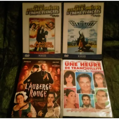 Christian Clavier Pack 4 Films DVD Les anges gardiens Les visiteurs L'auberge rouge Une heure de tranquillité