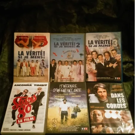 Richard Anconina Pack 6 Films DVD La vérité si je mens Trilogie Itinéraire d'un enfant gâté Star 80 Entre les cordes