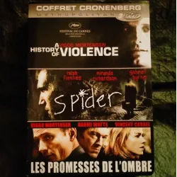 A hisrory of violence + Spider + Les promesses de l'ombre - Coffret 3 Films DVD David Cronenberg