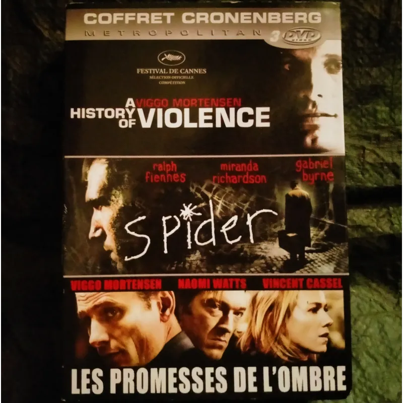 A hisrory of violence + Spider + Les promesses de l'ombre - Coffret 3 Films DVD David Cronenberg