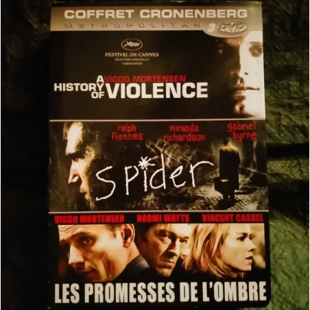 A hisrory of violence + Spider + Les promesses de l'ombre - Coffret 3 Films DVD David Cronenberg