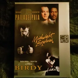 Philadelphia + Midnight express + Birdy - Coffret 3 Films DVD Denzel Washington - Tom Hanks - Banderas