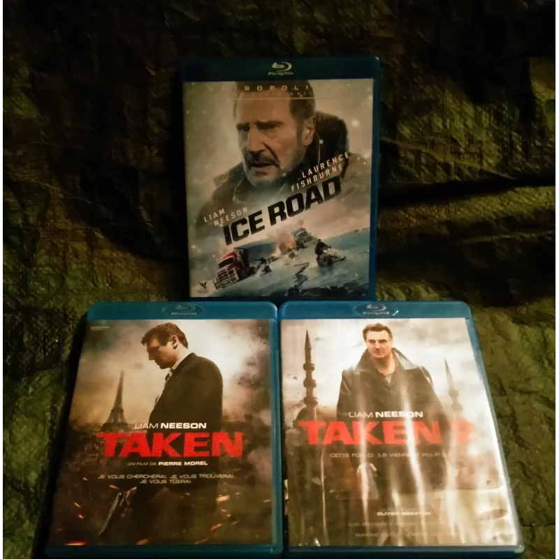 Liam Neeson Pack 3 Films Blu-ray Ice road Taken Taken 2