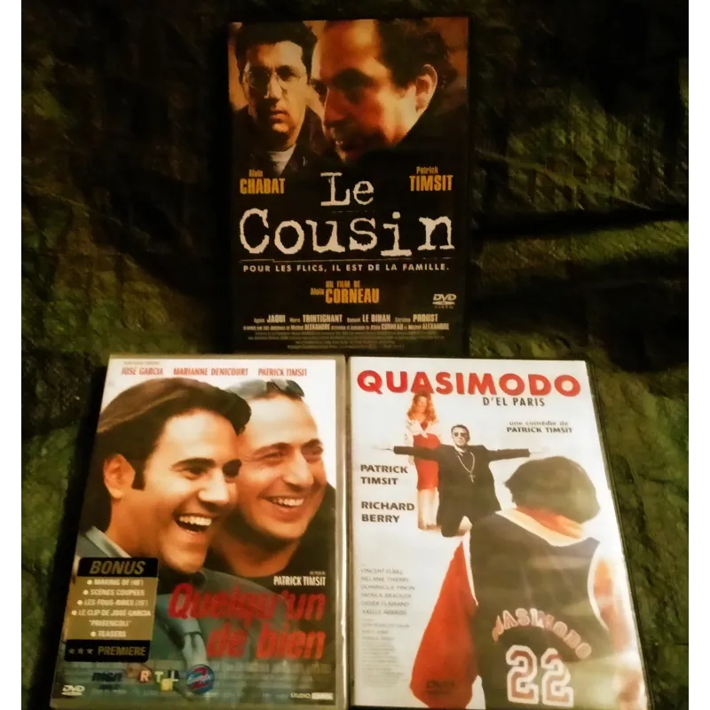 Patrick Timsit Pack 3 Films DVD Le Cousin Quasimodo d'el Paris Quelqu'un de bien
