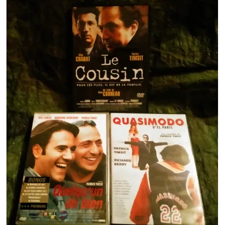 Patrick Timsit Pack 3 Films DVD Le Cousin Quasimodo d'el Paris Quelqu'un de bien