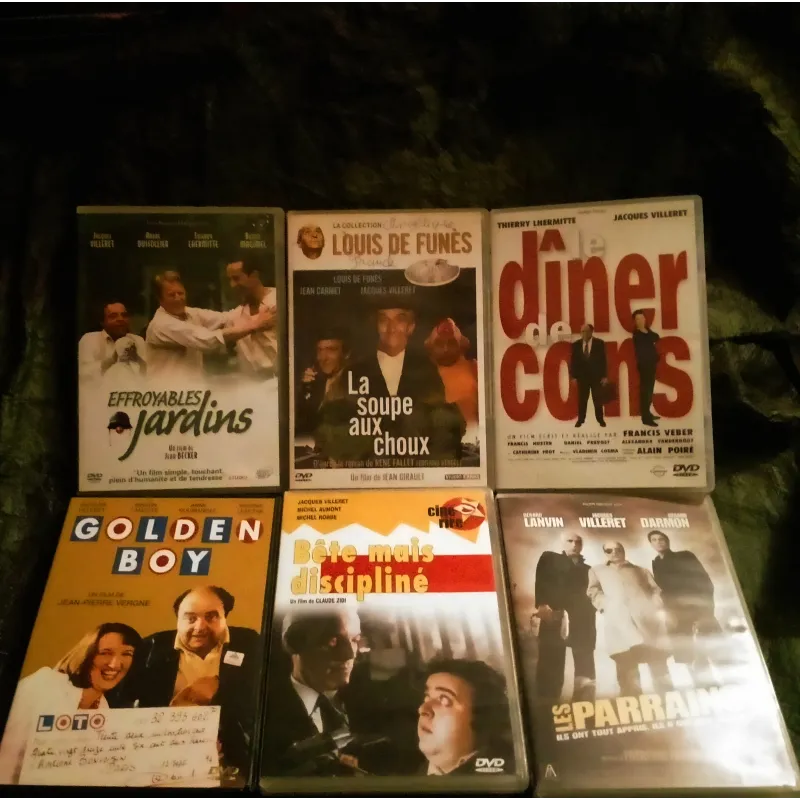 Jacques Villeret Pack 6 Films DVD La soupe aux choux Bête mais discipliné Effroyables jardins Le dîner de cons