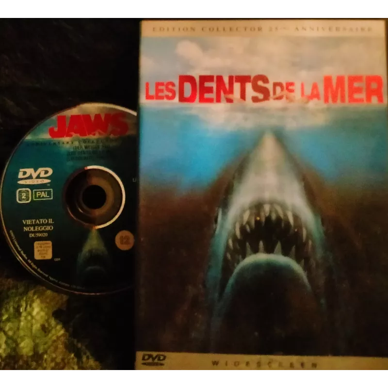DVD Les dents de la mer Spielberg Scheider Dreyfuss Film 1975 Collector 25ème anniversaire