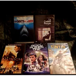 DVD Steven Spielberg Pack 5 Films Les dents de la mer La couleur pourpre Ready player one Munich Tintin