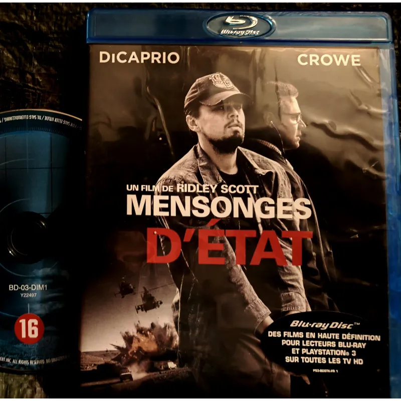Blu-ray Mensonges d'état - Ridley Scott Crowe DiCaprio Film 2008