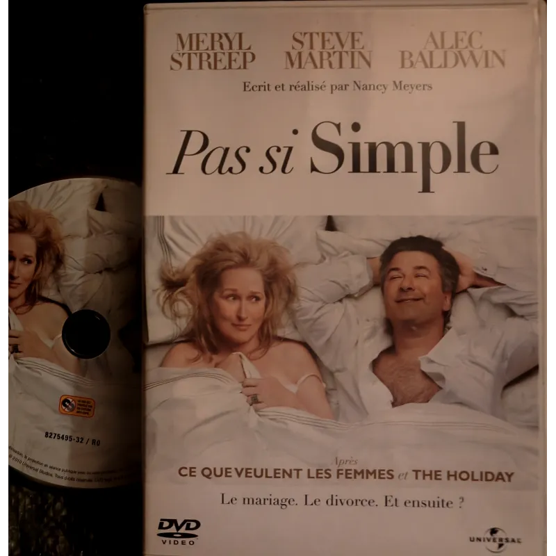 DVD Pas si simple - Calbérac Meryl Streep Steve Martin Baldwin  Film 2009