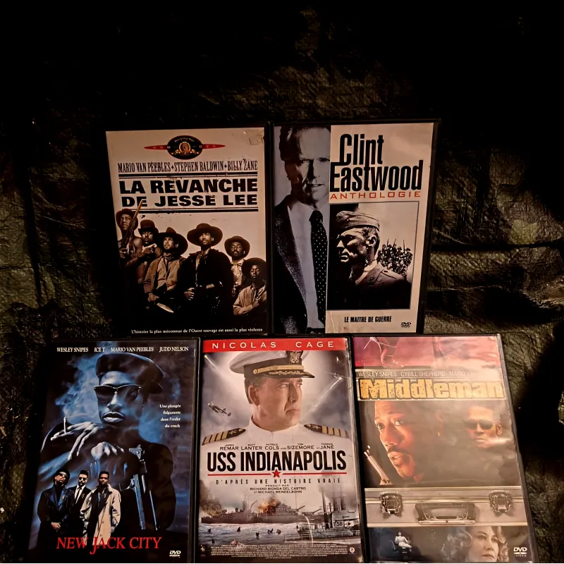 DVD Mario Van Peebles Pack 5 Films Le maître de guerre USS Indianapolis La revanche de Jesse Lee New Jack City