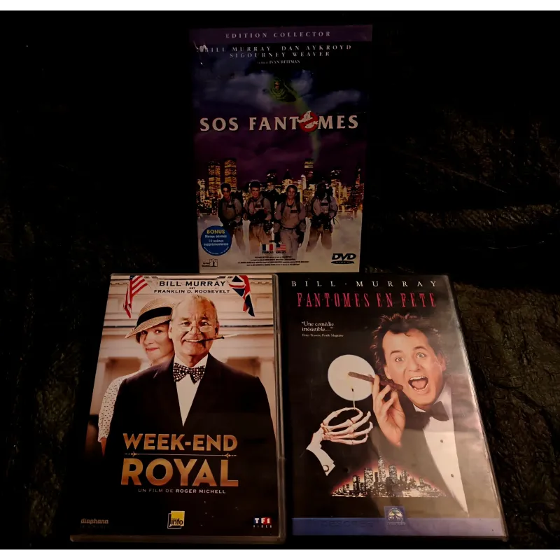 DVD Bill Murray Pack 3 Films Fantômes en fête SOS Fantômes Week-end royal