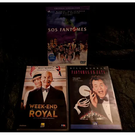 DVD Bill Murray Pack 3 Films Fantômes en fête SOS Fantômes Week-end royal