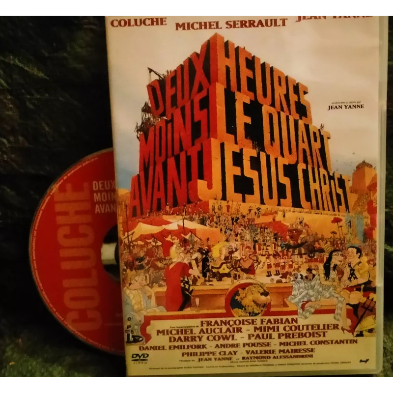 DVD Deux heures moins le quart avant Jésus Christ - Jean Yanne Coluche Serrault Film 1982