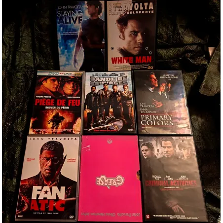 DVD John Travolta Pack 8 Films White man Bande sauvages Sraying alive Criminal activities
grease