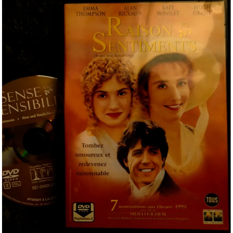 DVD Raison et sentiments - Ang Lee Thompson Winslet Hugh Grant Film 1995