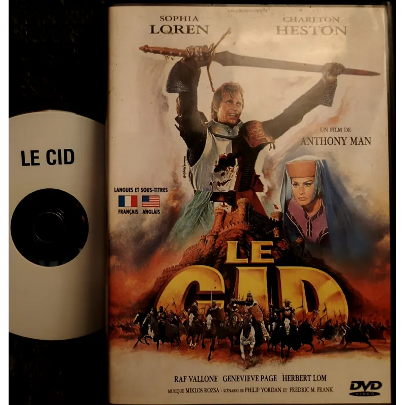 DVD Le Cid - Anthony Mann Heston Loren Film 1961