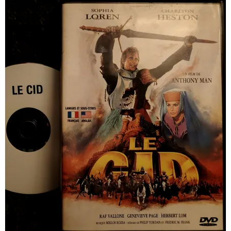 DVD Le Cid - Anthony Mann Heston Loren Film 1961