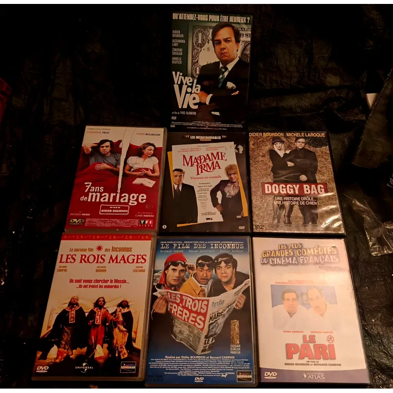 DVD Didier Bourdon Pack 7 Films 7 ans de mariage Les 3 Frères Le pari Madame Irma Vive la vie