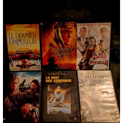 DVD Peter O'Toole Pack 6 Films Lawrence d'Arabie La nuit des généraux Au loin la liberté Le dernier empereur Troie