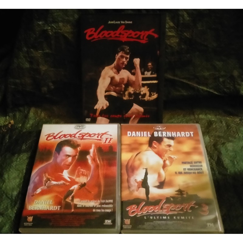 Bloodsport Trilogie Pack 3 Films DVD Jean-Claude Van Damme