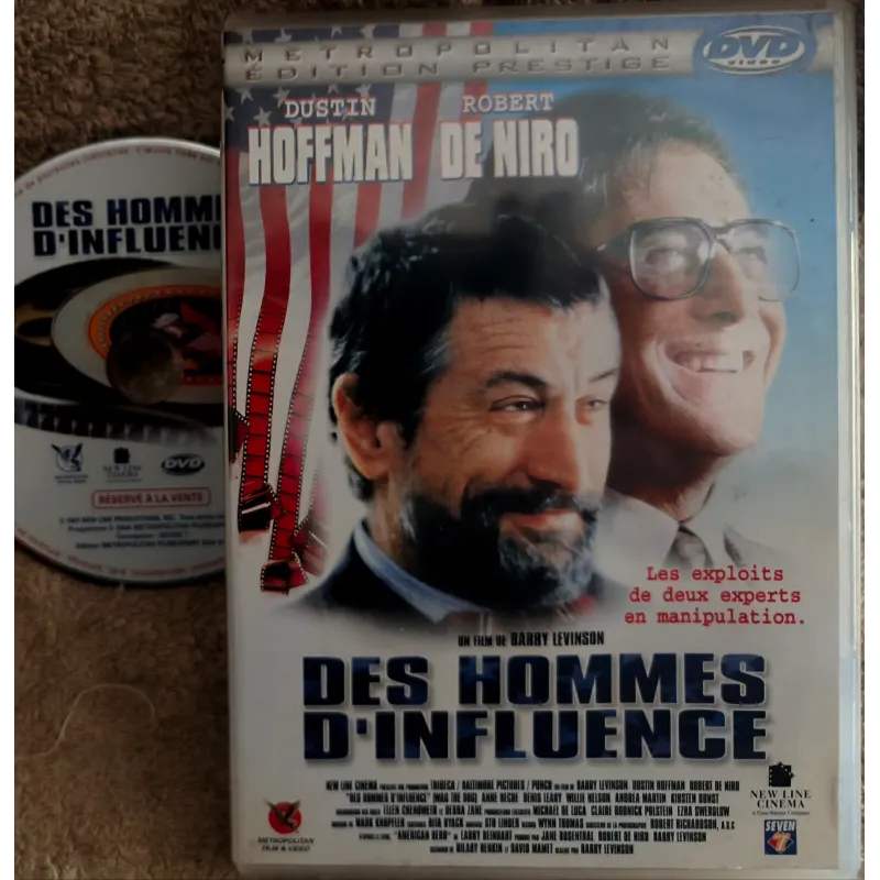 DVD Des hommes d'influence - Levinson De Niro Hoffman Film 1997