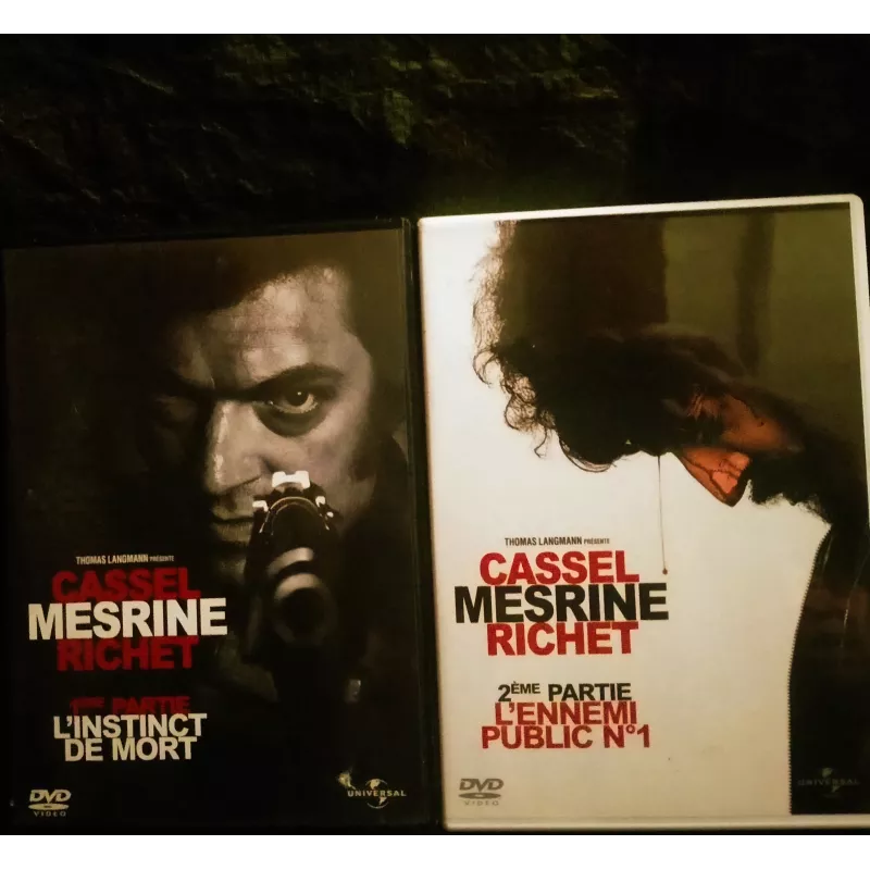 Mesrine Pack 2 Films DVD Richet - Cassel - Lanvin - Le Bihan  Film DVD 2008