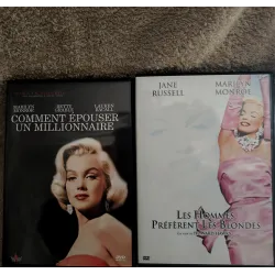 DVD Marylin Monroe Pack 2 Films Comment épouser un millionnaire
Les hommes préfèrent les blondes