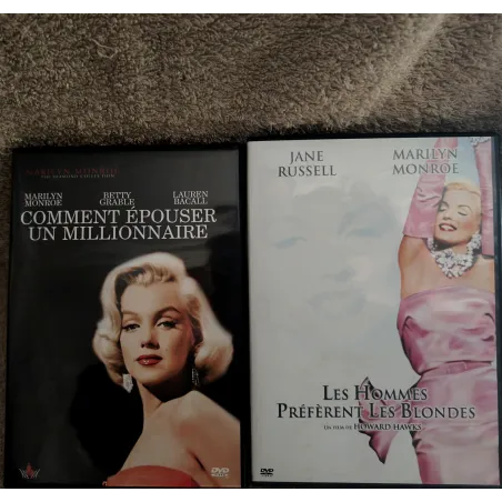 DVD Marylin Monroe Pack 2 Films Comment épouser un millionnaire
Les hommes préfèrent les blondes