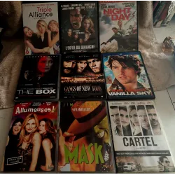 DVD Cameron Diaz Pack 9 Films Vanilla sky Night and day Triple alliance Cartel The box L'enfer du dimanche