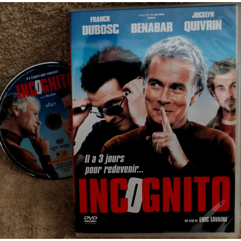 DVD Incognito - Lavaine Dubosc Bénabar Nanty Film 2009