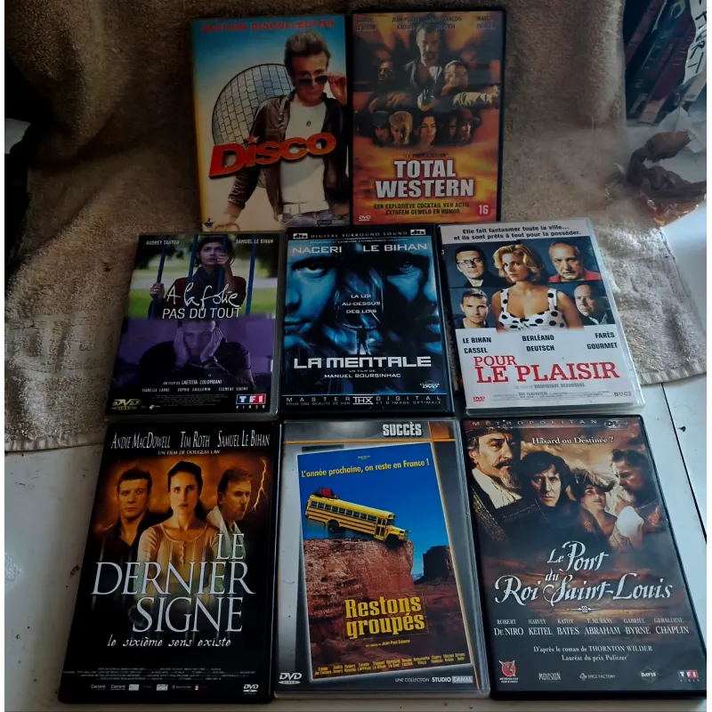 DVD Samuel Le Bihan Pack 8 Films Restons groupés La mentale Disco Pour le plaisir Le dernier signe