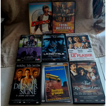 DVD Samuel Le Bihan Pack 8 Films Restons groupés La mentale Disco Pour le plaisir Le dernier signe