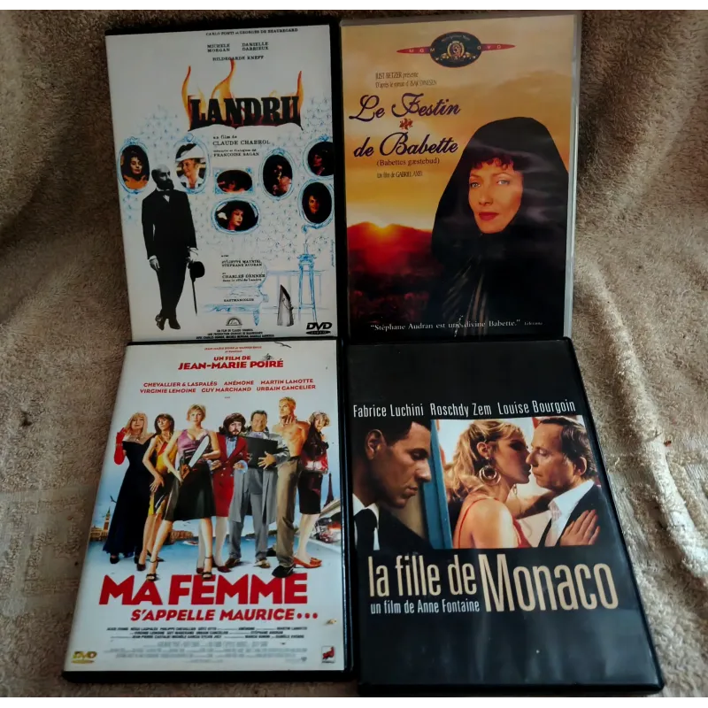 Stéphane Audran Pack 4 Films DVD Landru Le festin de Babette La fille de Monaco Ma femme s'appelle Maurice