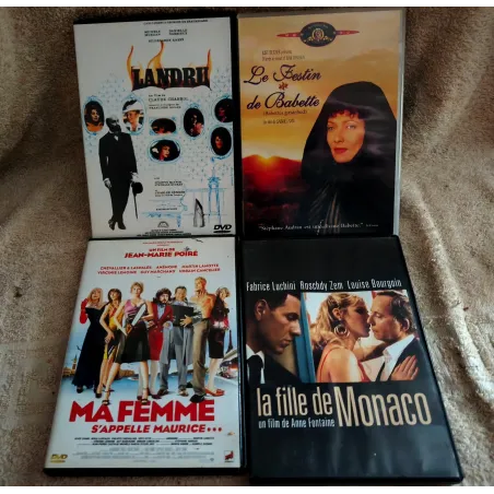 Stéphane Audran Pack 4 Films DVD Landru Le festin de Babette La fille de Monaco Ma femme s'appelle Maurice