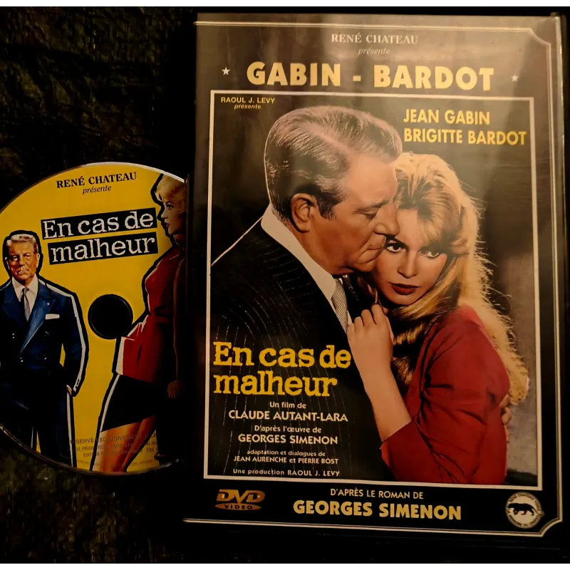 En cas de malheur - Autant-Lara Gabin Bardot Simenon Film DVD 1958