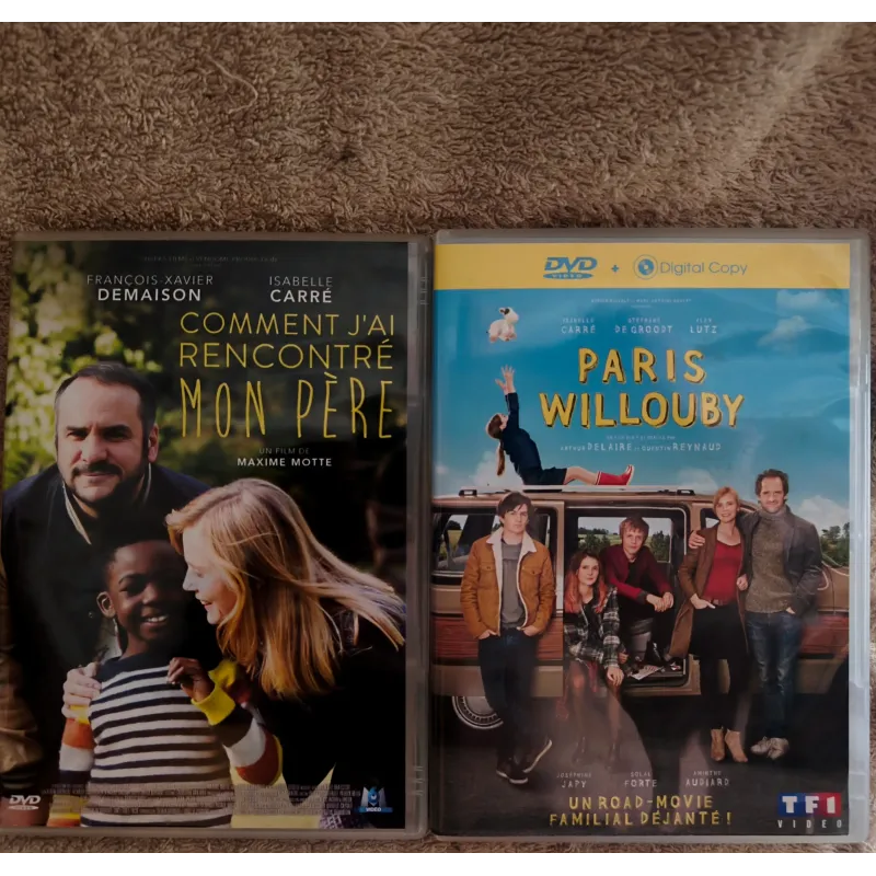 Isabelle Carré Pack Films DVD Paris Willouby Comment j'ai rencontré mon père