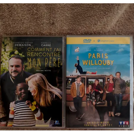 Isabelle Carré Pack Films DVD Paris Willouby Comment j'ai rencontré mon père