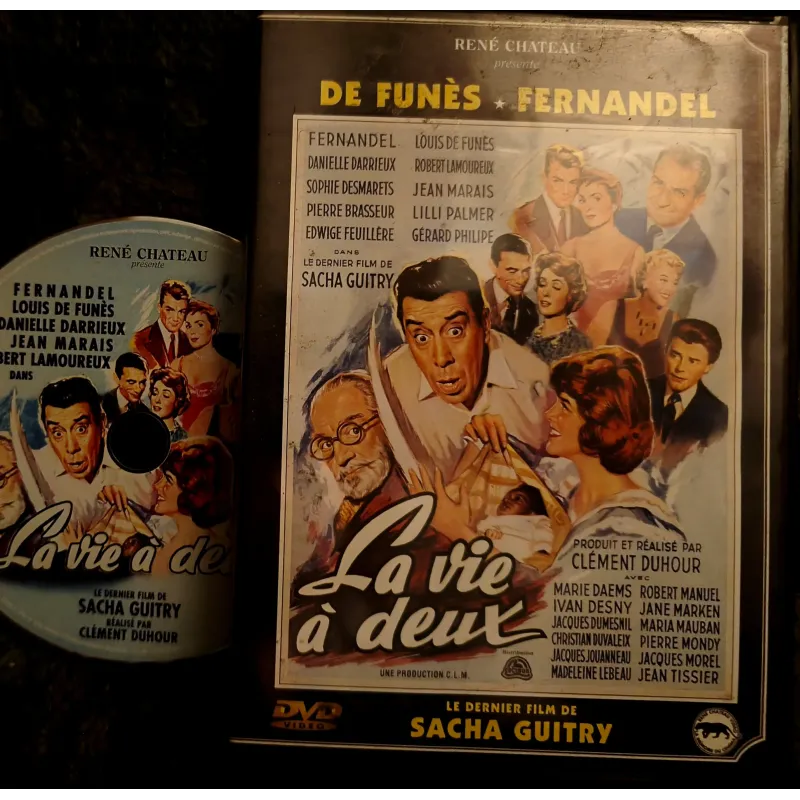 La vie à deux - Brasseur de Funès Darrieux Fernandel Marais Philipe Film DVD 1958